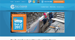 Desktop Screenshot of ericsconcrete.com