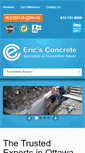 Mobile Screenshot of ericsconcrete.com